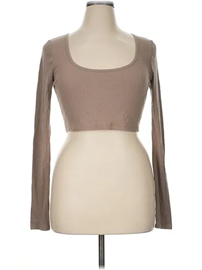 Pre-owned Aéropostale Long Sleeve T-shirt In Brown