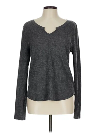Pre-owned Aéropostale Long Sleeve T-shirt In Gray