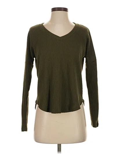 Pre-owned Aéropostale Long Sleeve T-shirt In Green