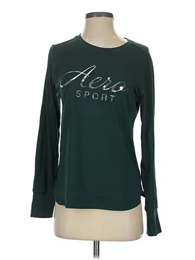 Pre-owned Aéropostale Long Sleeve T-shirt In Green