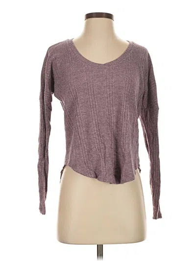 Pre-owned Aéropostale Long Sleeve T-shirt In Purple