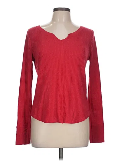 Pre-owned Aéropostale Long Sleeve T-shirt In Red