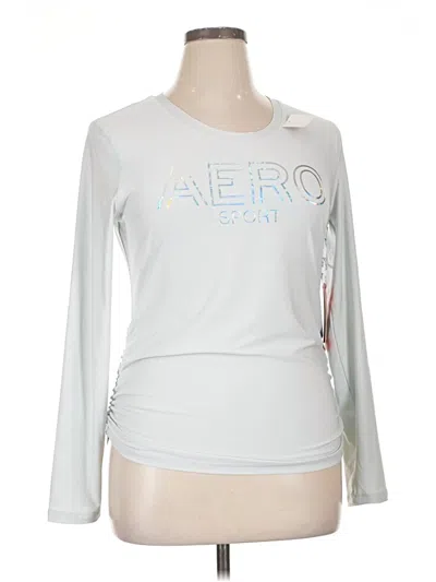 Pre-owned Aéropostale Long Sleeve T-shirt In Silver