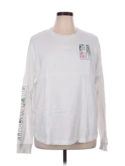 Pre-owned Aéropostale Long Sleeve T-shirt In White