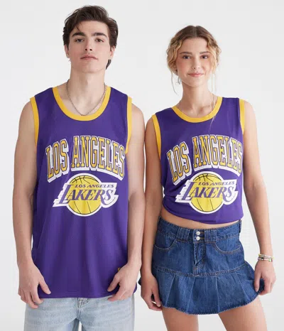 Aéropostale Los Angeles Lakers Mesh Tank In Purple