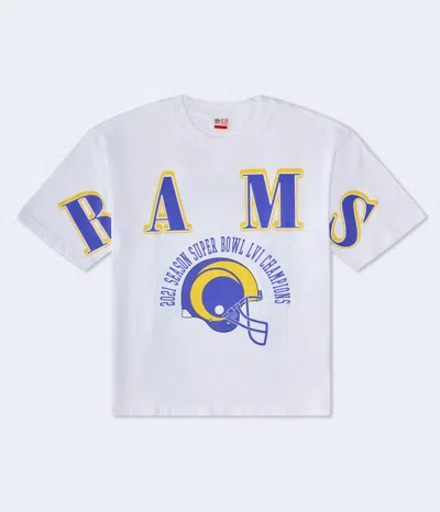 Aéropostale Los Angeles Rams Super Bowl Boxy Graphic Tee In White