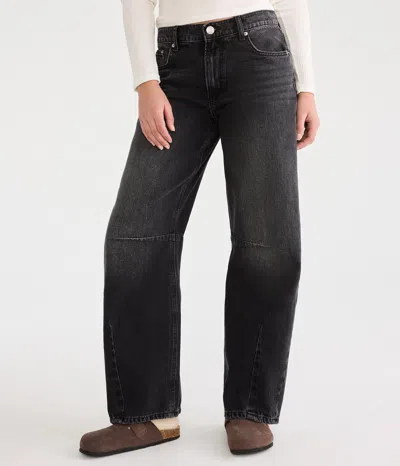 Aéropostale Low-rise Baggy Barrel Jean In Gray