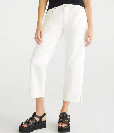 Aéropostale Low-rise Baggy Crop Jean In White