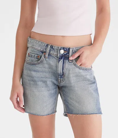 Aéropostale Low-rise Baggy Denim Shorts 6" In Multi