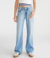 Aéropostale Low-rise Baggy Flare Jean In Blue