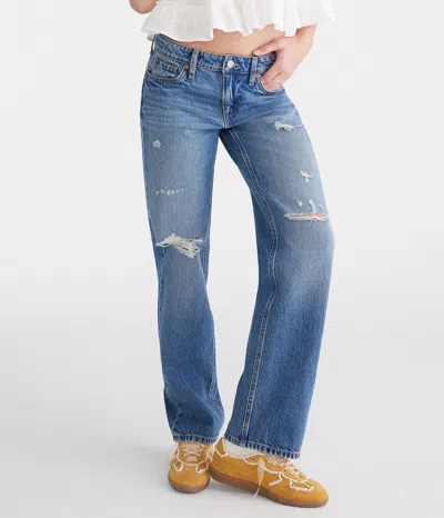 Aéropostale Low-rise Baggy Jean In Blue