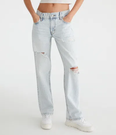 Aéropostale Low-rise Baggy Jean In Blue