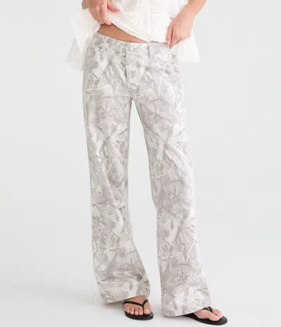 Aéropostale Low-rise Baggy Wide Leg Forest Camo Jean In Multi