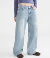 Aéropostale Low-rise Baggy Wide Leg Hibiscus Jean In Multi