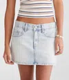 Shop Aéropostale Low-rise Denim Mini Skirt