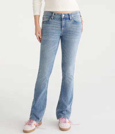 Aéropostale Low-rise Mini Boot Jean In Blue