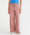 Aéropostale Low-rise Twill Wide Leg Pants In Pink