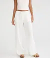 Aéropostale Low-rise Wide Leg Twill Pants In White
