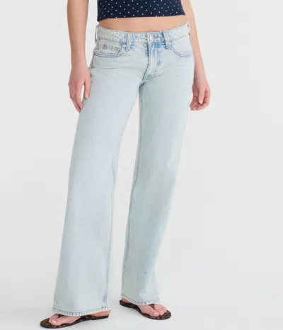 Aéropostale Low-rise Baggy Flare Jean In Blue