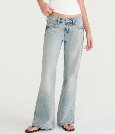 Aéropostale Low-rise Baggy Flare Jean In Blue