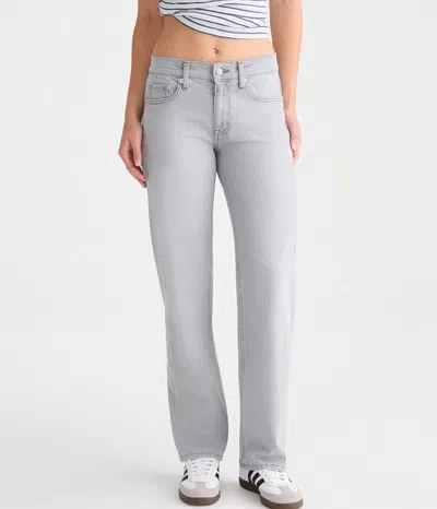 Aéropostale Low-rise Baggy Jean In Gray