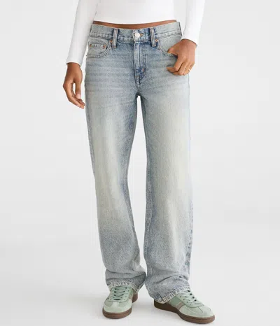 Aéropostale Low-rise Baggy Jean In Blue