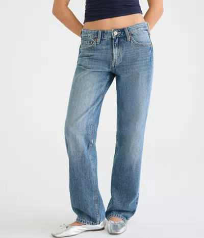 Aéropostale Low-rise Baggy Jean In Blue