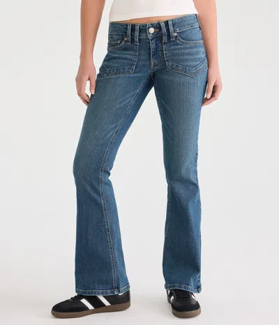 Aéropostale Low-rise Flare Jean In White