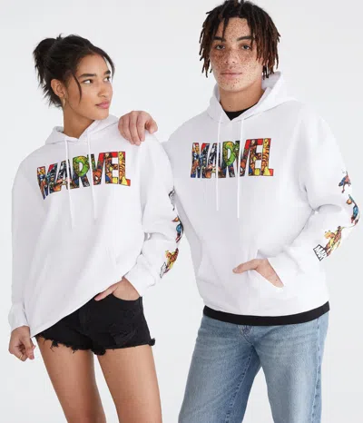 Aéropostale Marvel Marvel Super Heroes Pullover Hoodie In Multi