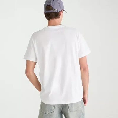 Aéropostale Mens Crew Neck Short Sleeve Classic Fit Graphic T-shirt In White