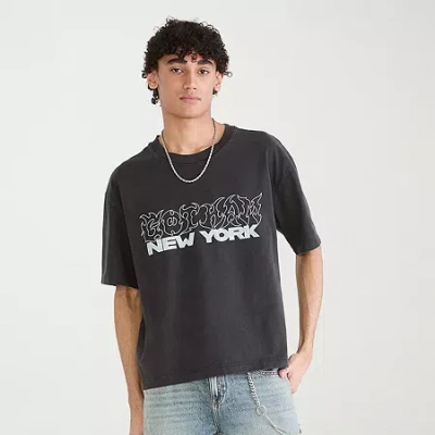 Aéropostale Mens Crew Neck Short Sleeve Regular Fit Graphic T-shirt In Black