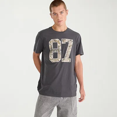 Aéropostale Mens Crew Neck Short Sleeve Regular Fit Graphic T-shirt In Black