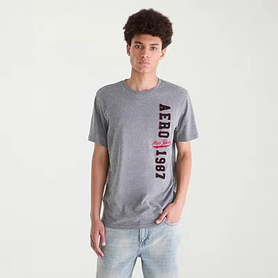Aéropostale Mens Crew Neck Short Sleeve Regular Fit Graphic T-shirt In Gray