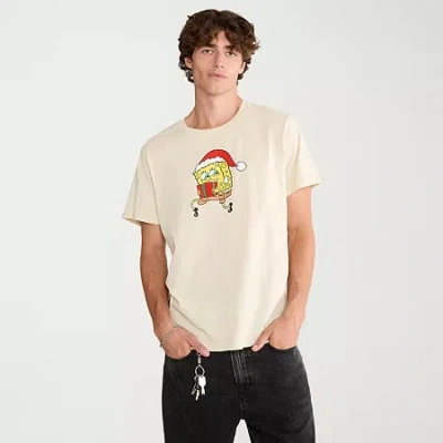 Aéropostale Mens Crew Neck Short Sleeve Regular Fit Spongebob Graphic T-shirt In Animal Print