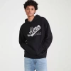 Aéropostale Script Heritage Pullover Hoodie In Black