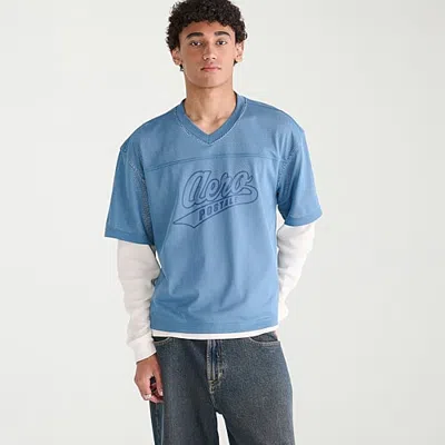 Aéropostale Mens V Neck Long Sleeve Jersey In Blue