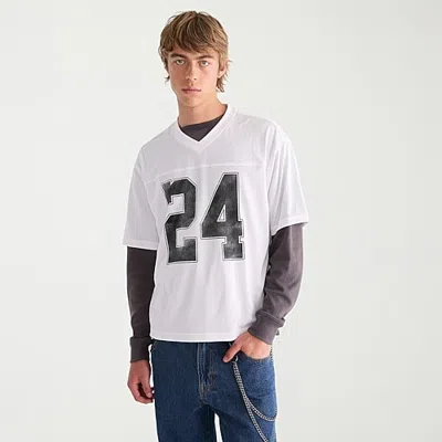 Aéropostale Mens V Neck Short Sleeve Jersey In White