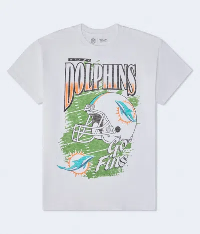 Aéropostale Miami Dolphins Helmet Relaxed Graphic Tee In White