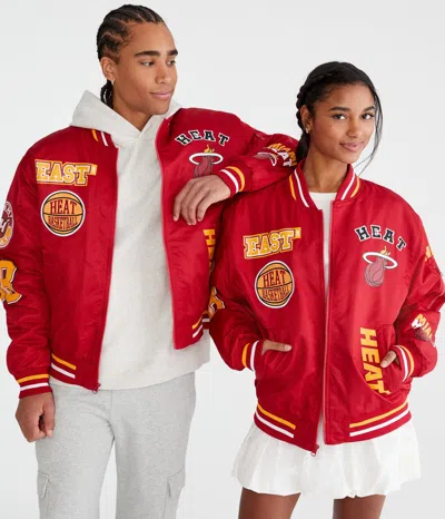 Aéropostale Miami Heat Basketball Bomber Jacket In Multi