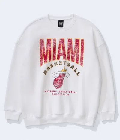 Aéropostale Miami Heat Basketball Crew Sweatshirt In Multi