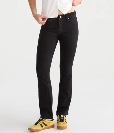 Aéropostale Mid-rise Bootcut Jean In Black
