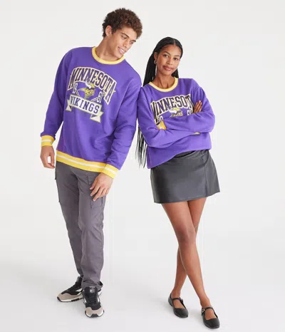 Aéropostale Minnesota Vikings Crew Sweatshirt In Purple