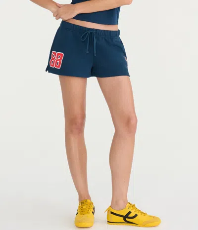 Aéropostale Nascar Red Bull Trackhouse Low-rise Fleece Shorts In Blue