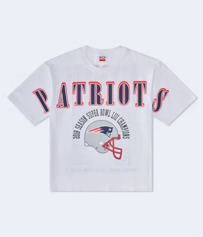 Aéropostale New England Patriots Super Bowl Boxy Graphic Tee In White