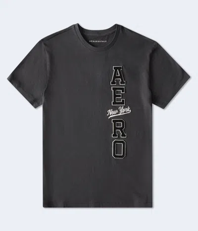 Aéropostale New York Appliqué Graphic Tee In Gray