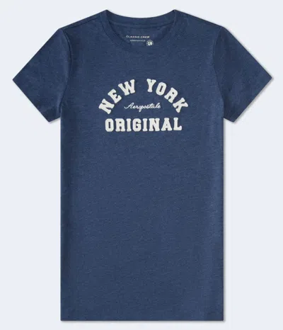 Aéropostale New York Arch Appliqué Graphic Tee In Blue