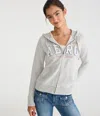 Aéropostale New York Full-zip Hoodie In Gray