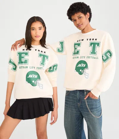 Aéropostale New York Jets Crew Sweatshirt In White