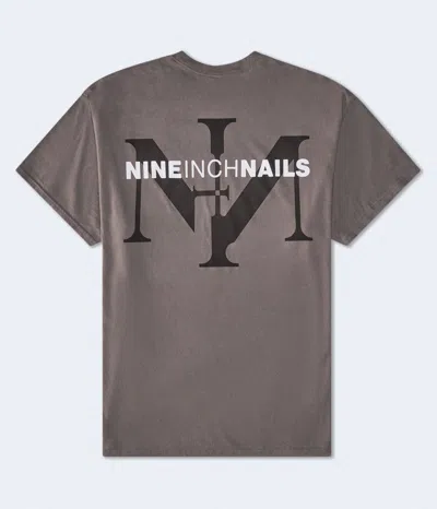 Aéropostale Nine Inch Nails Relaxed Graphic Tee In Gray