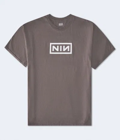 Aéropostale Nine Inch Nails Relaxed Graphic Tee In Gray